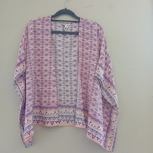 Bethany Mota Purple Kimono Shrug Size S
